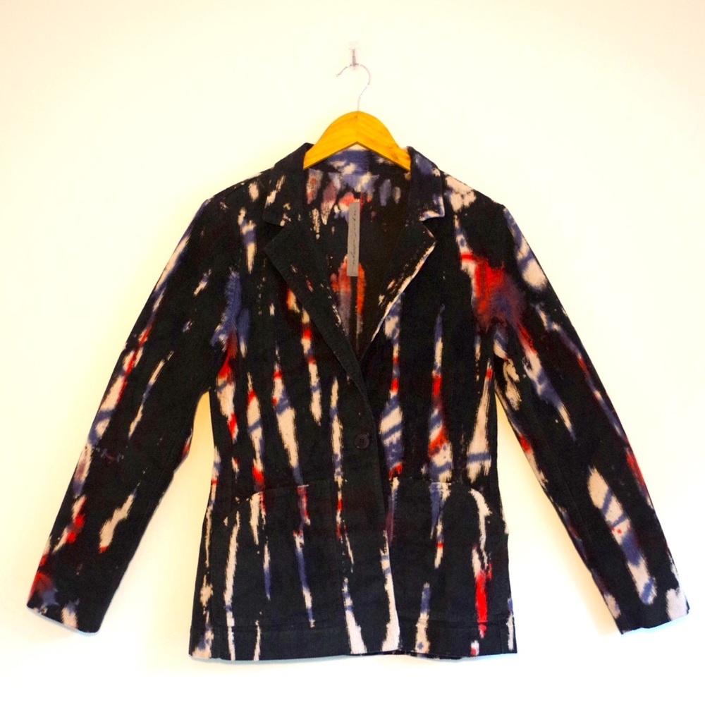 Raquel Allegra corduroy tie dye blazer
